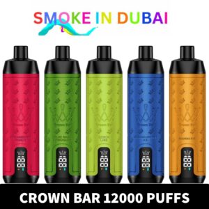 CROWN BAR AL FAKHER 12000 PUFFS 0.5MG Integrated Hookah Sound Wave Disposable Vape in Dubai - View 2 - Buy in Dubai
