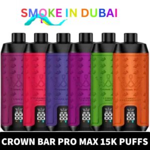 Crown Bar Pro Max Al fahker Disposable 15000 Puffs Rechargeable Vape in Dubai, UAE - View 2 - Buy in Dubai