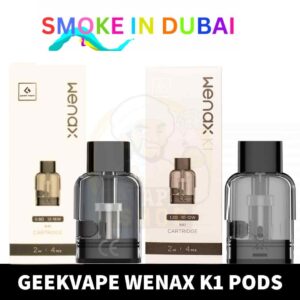 GEEKVAPE Wenax K1 Pods 0.8ohm, 1.2ohm Replacement Pods in Dubai – 3 Pieces Per Pack - View 2 - Buy in Dubai