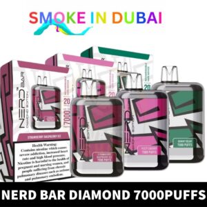 Nerd Bar Diamond 7000 puffs 2% nicotine 20MG Rechargeable Disposable Vape in Dubai, UAE - View 2 - Buy in Dubai