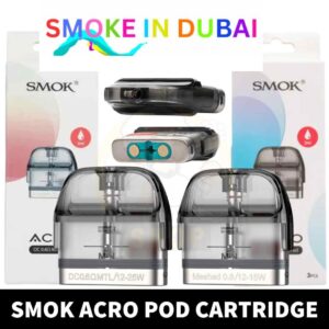 SMOK Acro Pods 2ml 0.8ohm MESH, 0.6 DC MTL Replacement Pods in Dubai, UAE – 3 PCS Per Pack - View 2 - Buy in Dubai