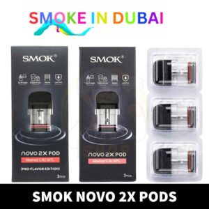 SMOK Novo 2X Pods Meshed MTL 0.8ohm & 0.9ohm Replacement Pods in Dubai, UAE - View 2 - Buy in Dubai