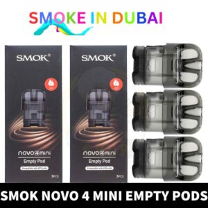 SMOK Novo 4 Mini Empty Pods 2ml Replacement Pods Cartridge in Dubai, UAE - View 2 - Buy in Dubai