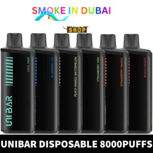 UNIBAR Disposable 2% 8000 Puffs Rechargeable Vape in Dubai, UAE - View 2 - Buy in Dubai