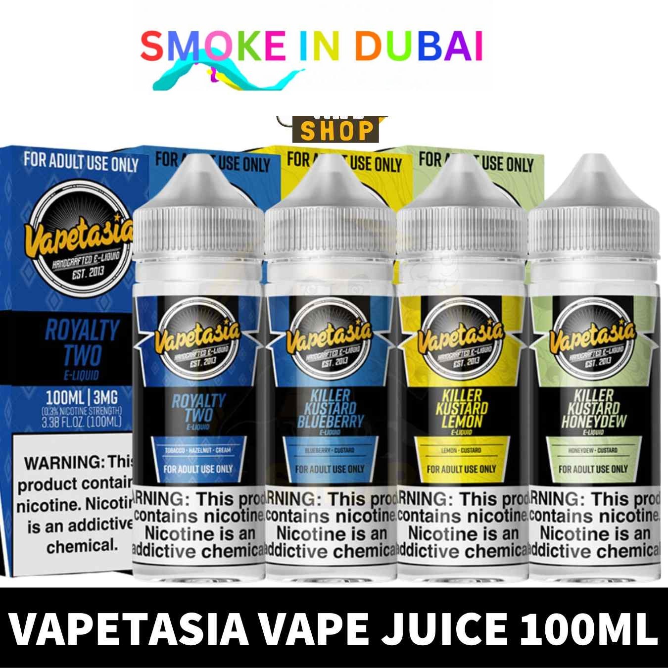 VAPETASIA Vape Juice 100ML 3MG E-Liquid in Dubai - View 2 - Buy in Dubai