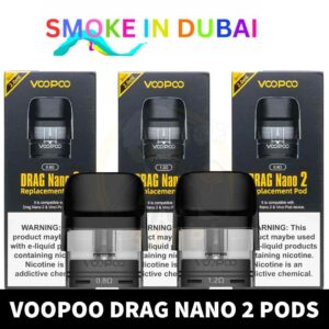 VOOPOO Drag Nano 2 Pods 2ml Replacement Pod Cartridge in Dubai, UAE - View 2 - Buy in Dubai