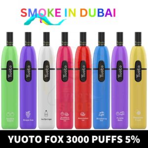 YUOTO Fox Disposable 5% 3000 Puffs Rechargeable Vape in Dubai, UAE - View 2 - Buy in Dubai