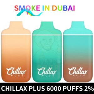 Chillax Plus 6000 Puffs 2% Nicotine rechargeable Disposable Vape in Dubai, UAE - View 2 - Buy in Dubai