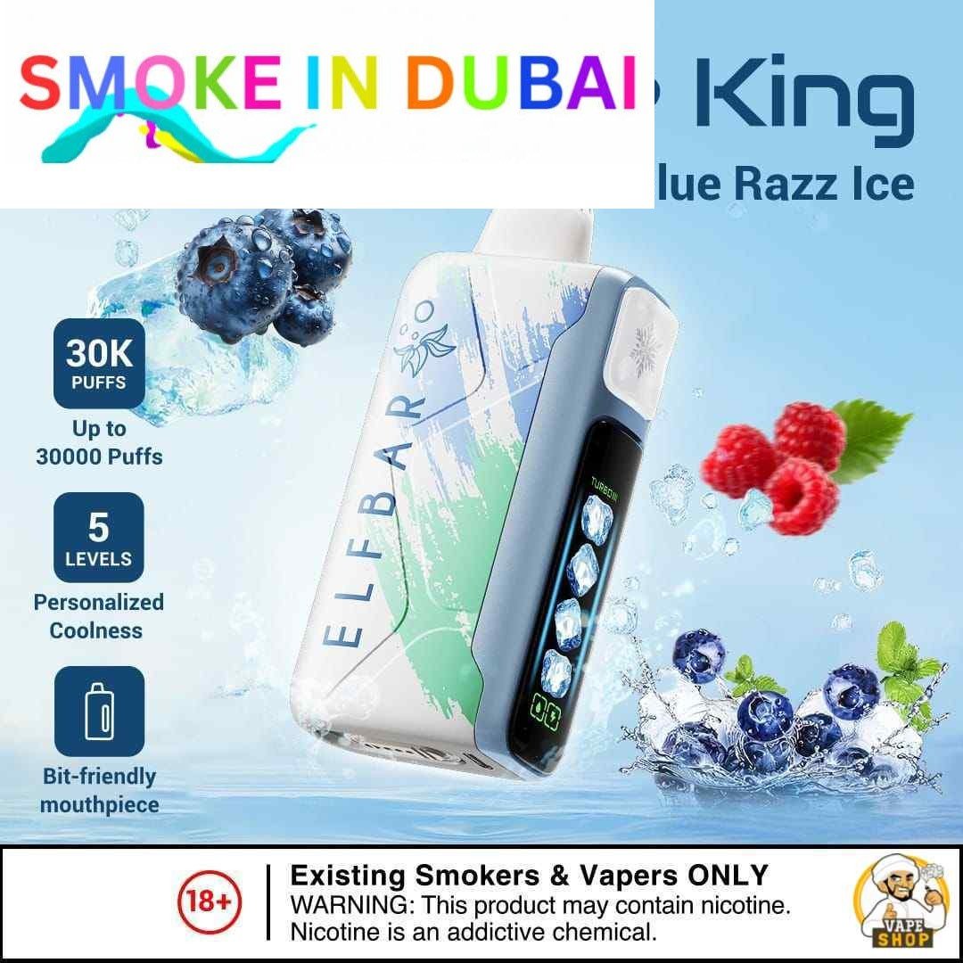Elf bar Ice King Ice Adjustable Disposable Vape Up To 30000 Puffs 50mg Nicotine - View 18 - Buy in Dubai