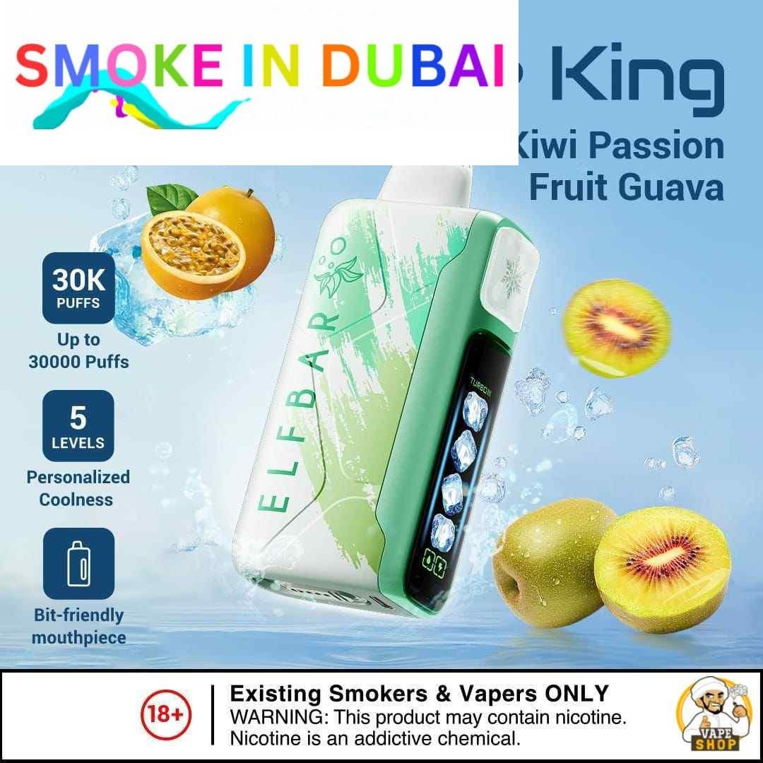 Elf bar Ice King Ice Adjustable Disposable Vape Up To 30000 Puffs 50mg Nicotine - View 12 - Buy in Dubai