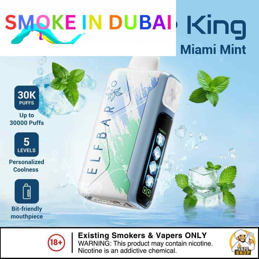 Elf bar Ice King Ice Adjustable Disposable Vape Up To 30000 Puffs 50mg Nicotine - View 10 - Buy in Dubai