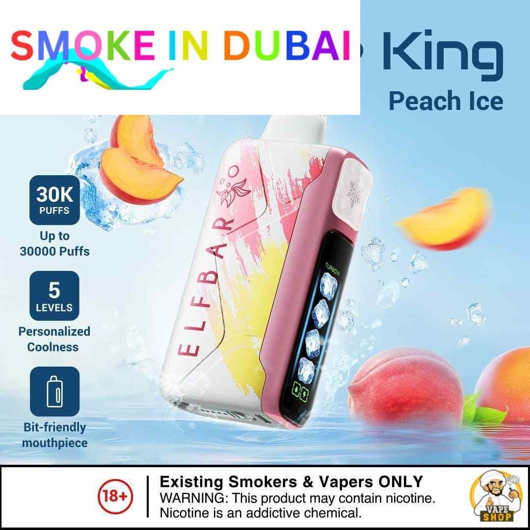 Elf bar Ice King Ice Adjustable Disposable Vape Up To 30000 Puffs 50mg Nicotine - View 8 - Buy in Dubai