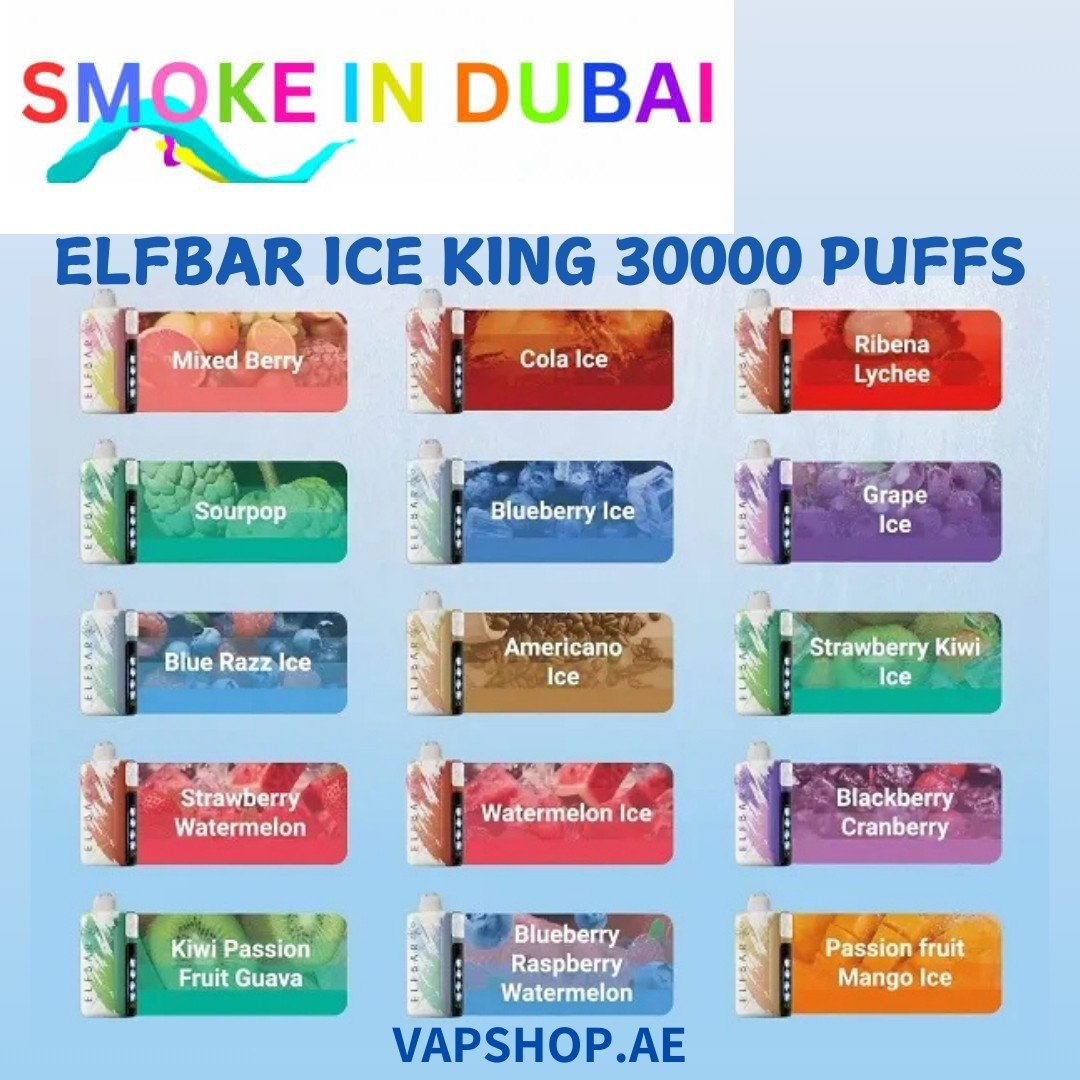 Elf bar Ice King Ice Adjustable Disposable Vape Up To 30000 Puffs 50mg Nicotine - View 3 - Buy in Dubai