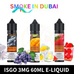 Isgo 3mg & 6mg 60ml E-Liquid In Dubai - View 2 - Buy in Dubai