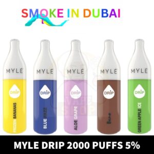 Myle Drip 2000 Puffs 5% disposable vape in uae dubai - View 2 - Buy in Dubai
