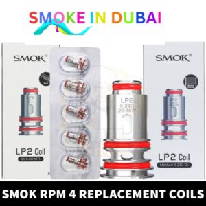 SMOK RPM 4 Coils LP2 Replacement Coils of DC 0.6Ω & MESHED 0.23Ω Pod Coils in Dubai – 5 PCS Per Pack - View 2 - Buy in Dubai