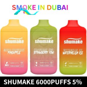 Shumake 6000Puffs Disposable 5% Nicotine UK Brand Rechargeable Vape in Dubai, UAE - View 2 - Buy in Dubai