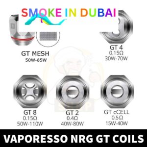 VAPORESSO NRG GT REPLACEMENT COILS-3PC/PACK - View 2 - Buy in Dubai