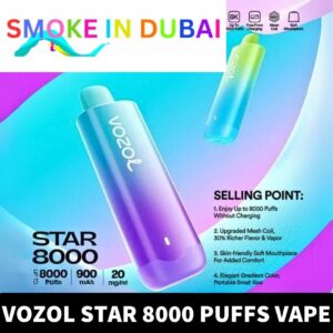 VOZOL Star 8000 Puffs 20MG Nicotine - View 2 - Buy in Dubai