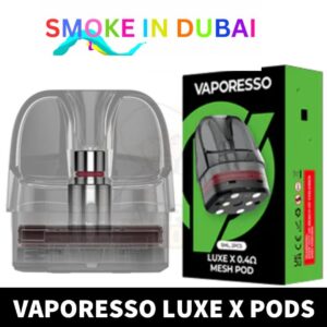 Vaporesso Luxe X Pods Cartridge 0.4ohm 0.8ohm Empty Replacement Pods Mesh Coils (2PCS) in Dubai - View 2 - Buy in Dubai